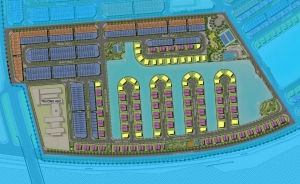 Vị trí các căn Biệt Thự Đơn Lập Ngọc Trai (màu vàng)