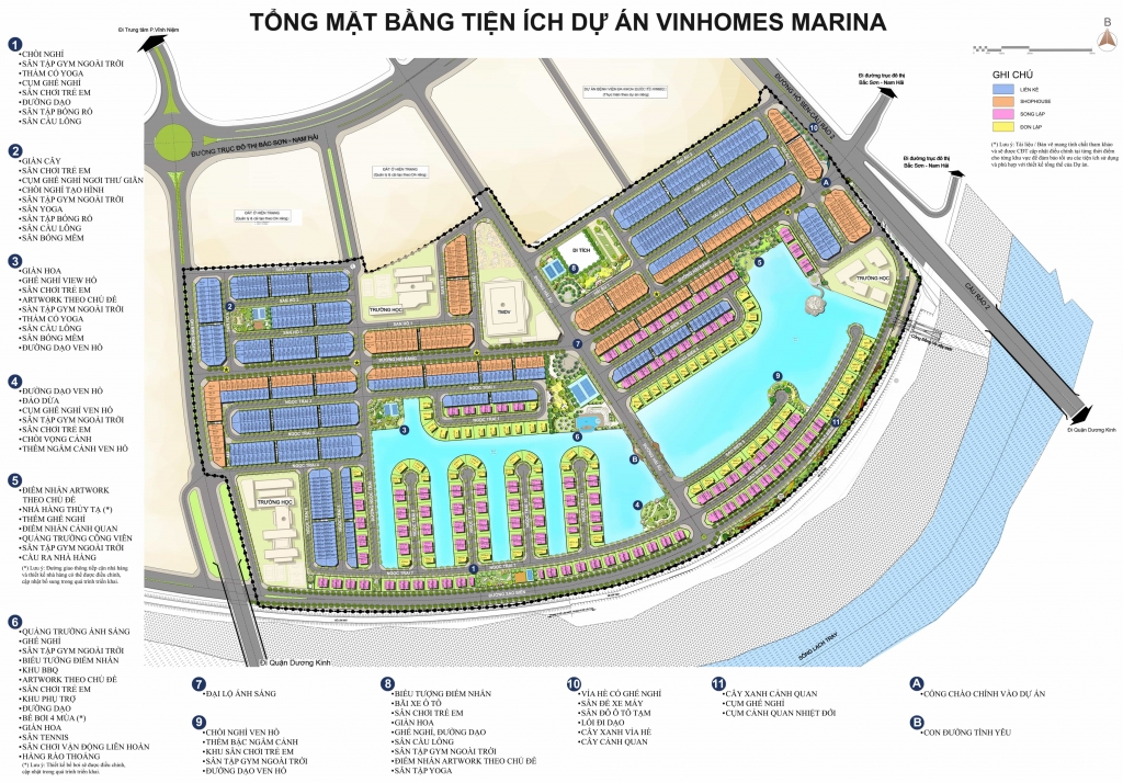 Mặt bằng Vinhomes Marina Hải Phòng