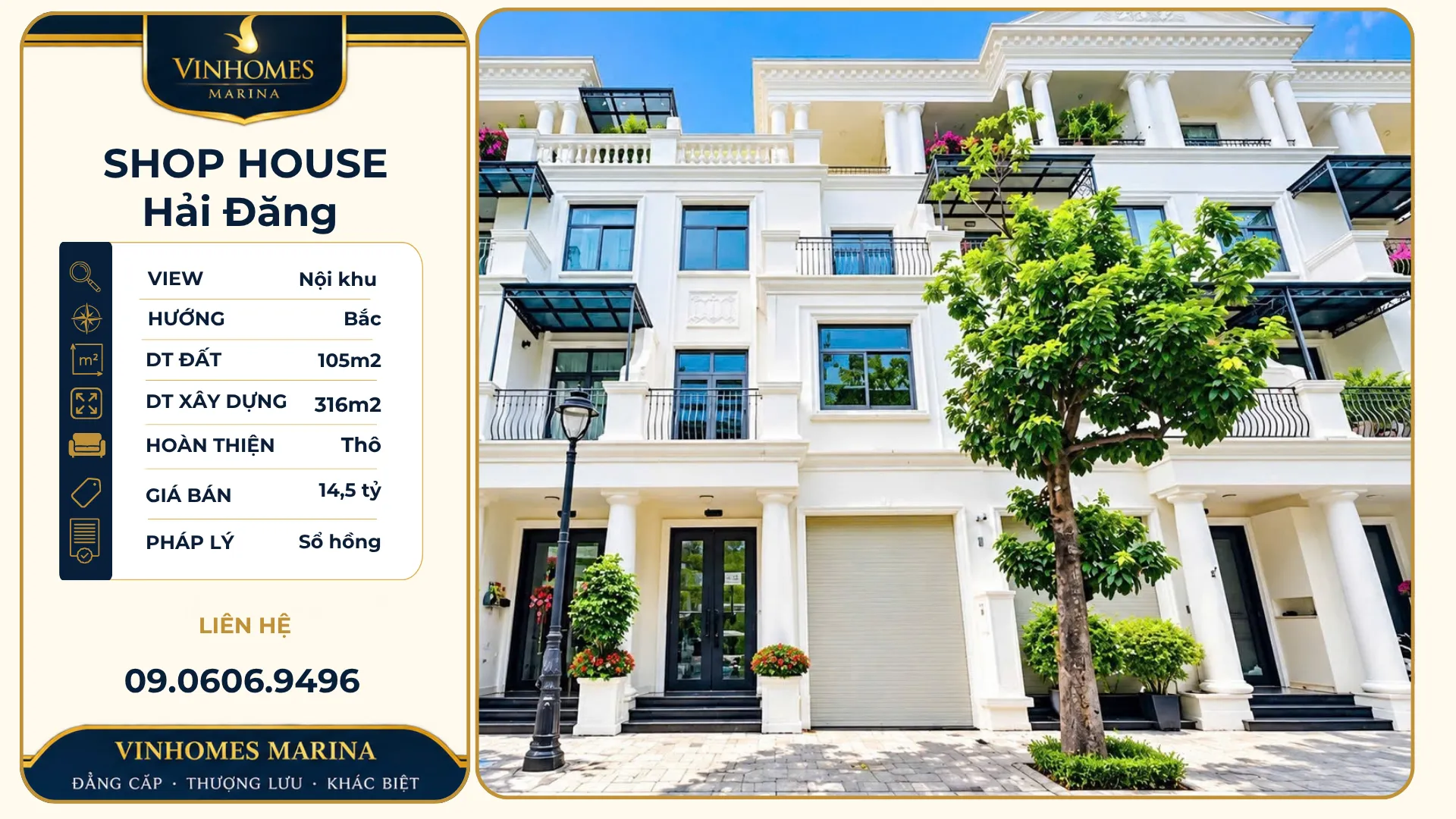 Shophouse Vinhomes Marina Hải Phòng chuyển nhượng